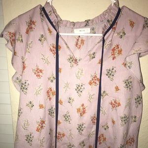 LAVANDER FLORAL TOP